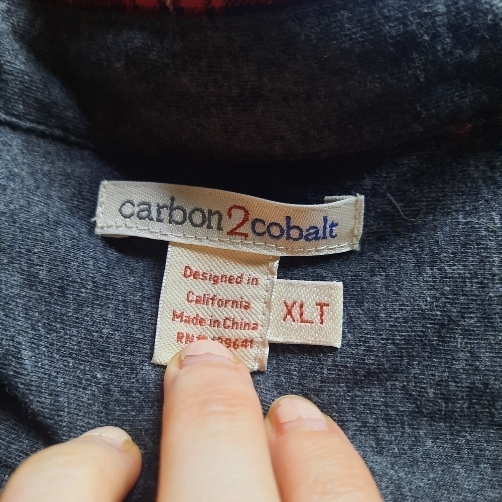 Carbon 2 Cobalt Button Up Flannel Long Sleeve - Picture 5 of 6